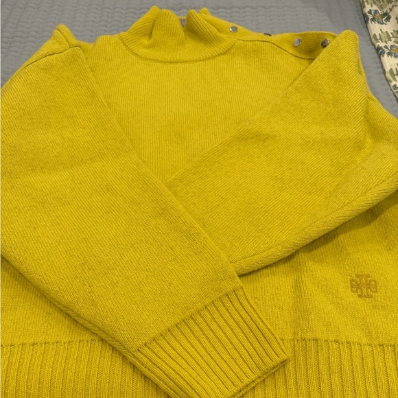 Tory Burch Mustard Crewneck Sweater